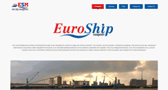 Desktop Screenshot of euroshipmanagement.com